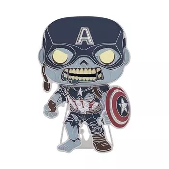 Значок Funko Size Funko Pop Значок Marvel Marvel Что, если фигурка Капитана Америки зомби Pop!