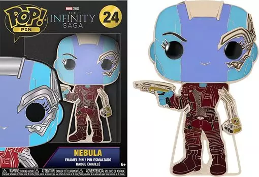 Значок Funko Size Marvel Marvel Funko Pop Pin Infinity Saga Nebula Figure Pop!