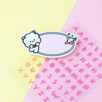 Значок Line Friends BT21 RJ Minini на акриловой булавке