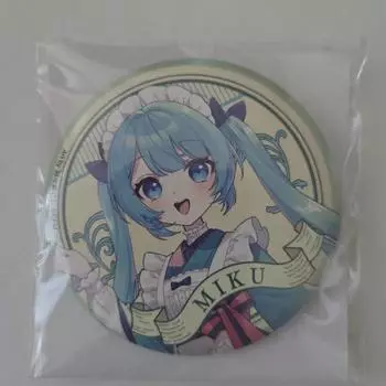 Значок Majimira Maid Miku Can 2024