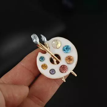 Значок на булавке, украшение тонкой работы, устойчивый к ржавчине, модная креативная брошь со стразами, женские ювелирные изделия чёрный