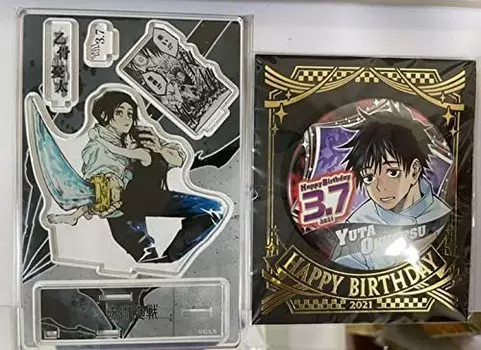 Значок на день рождения Дзюдзюцу Кайсен Юта Отокоцу Акриловая подставка Знаменитая сцена Диорама Фигурка