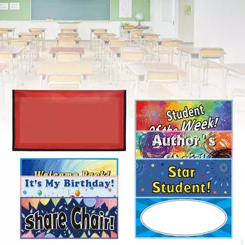 Значок на день рождения ученика, прочный дизайн имени, яркий для школьного учителя, дошкольного учреждения