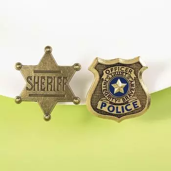 Значок на кепку модный осенне-зимний зеленый бронзовый: Корейский литературный ретро-стиль Xiaoxiang Shield