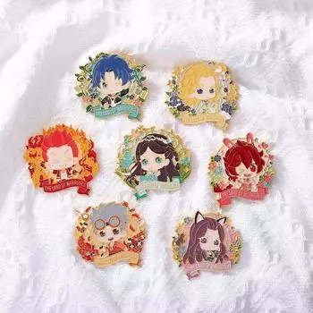 Значок на куртке, металлическая брошь, значок, значок в стиле аниме, эмалевая брошь, брошь Douluo Continent, булавка на лацкане A