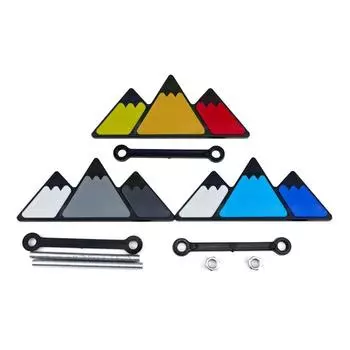 Значок на решетке Эмблемы на решетке Передняя решетка автомобиля Значок на решетке автомобиля Этикетка на транспортное средство красный