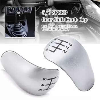 Значок на ручку переключения передач автомобиля, эмблема, колпачок, крышка ручки, 5/6-скоростная вставка, сменная для Ford Fusion Fiesta V Tourneo Connect