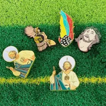 Значок на шляпу, креативная брошь для одежды, легко устанавливается, переносной зажим для шляпы C