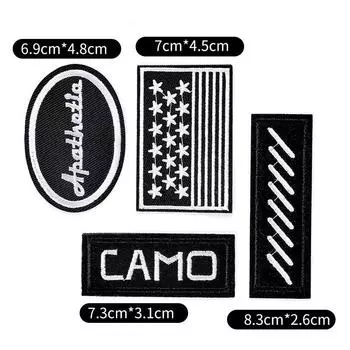 Значок Наклейка на ткань Наклейка на одежду Нашивка на брюки Наклейка на пуховик Наклейка на джинсы Наклейка для ремонта дырок Узор Вышивка Наклейка 10 #[4 mixed]