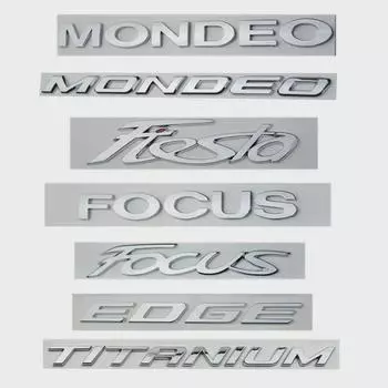 Значок с буквой MONDEO Fiesta FOCUS EDGE TITANIUM, автомобильные наклейки для серийных автомобилей, модифицированные аксессуары, декоративная наклейка на багажник и заднюю часть MONDEO -A