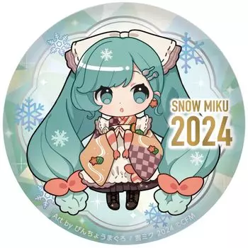 Значок SNOW MIKU 2024 Puni Puni Can/15th Memorial Visual 2024ver.