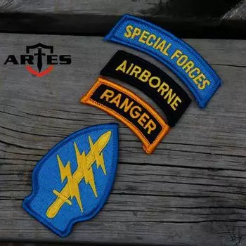 Значок спецназа армии США USARMY SF Military Fan M65 M43, нарукавник ветровки, вышитый значок