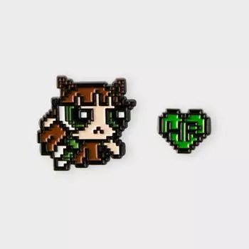 Значок The PowerPuff Girls X NJ с металлическим плавником (Харин)