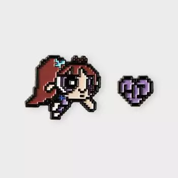 Значок The PowerPuff Girls X NJ с металлическим плавником (ХЁИН)