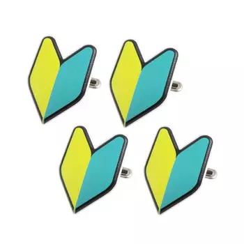 Значок «Ястребиный глаз» для новичка Марка Вакабы Марка, вращающийся зажим с английской булавкой, значок «Ножницы» с зажимом для обучения, практичный новый сотрудник [Упаковка 4/маленький] |