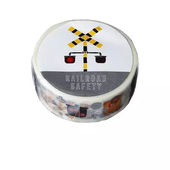 Значок железнодорожного переезда, малярная лента