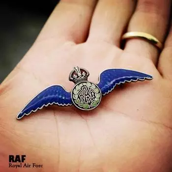 Значок, значок, брошь и почетная медаль пилота Королевских ВВС Королевских ВВС Великобритании для пилотов: Солнце никогда не заходит, класс Имперского рыцаря #1