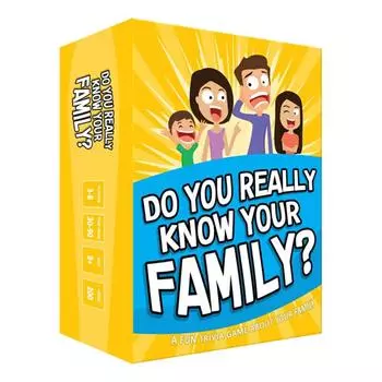 Знаете ли вы свою семью? Игровые карточки. Веселая семейная игра, наполненная темами для разговора. Игра для