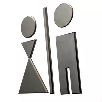 Знак для ванной комнаты. Вывески для туалета. Пиктограммы для мужчин и женщин. Настенная табличка.