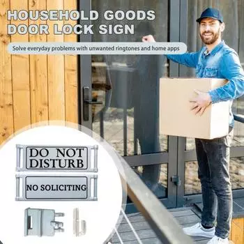 Знак двойного назначения, высокопрочный, устойчивый к ультрафиолетовому излучению, простая установка, дверной звонок, знак домашней безопасности, подвесное украшение