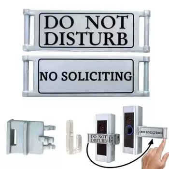 Знак двойного назначения, высокопрочный, устойчивый к ультрафиолетовому излучению, простая установка, дверной звонок, знак домашней безопасности, подвесное украшение