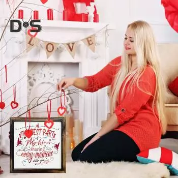 Знак из дерева ко Дню святого Валентина, романтическая стоячая настольная табличка с рамкой, деревенская полка для стола, многоярусный поднос, украшение для вечеринки по случаю годовщины One Size E