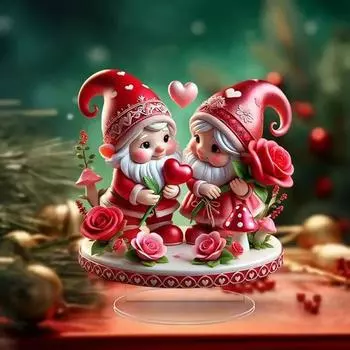 Знак ко Дню святого Валентина, 2D, плоский акриловый настольный любовный орнамент, водонепроницаемое домашнее украшение ко Дню святого Валентина для каминной тумбочки A