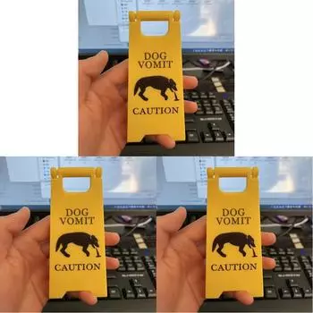 Знак кошачьей рвоты (Стиль B 13*6,5 см)