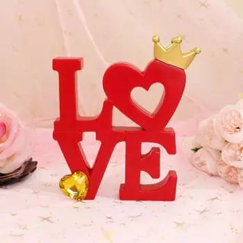 Знак любви, украшение из смоляной буквы, украшение для стола с надписью «Любовь», отдельно стоящее центральное украшение для стола чёрный