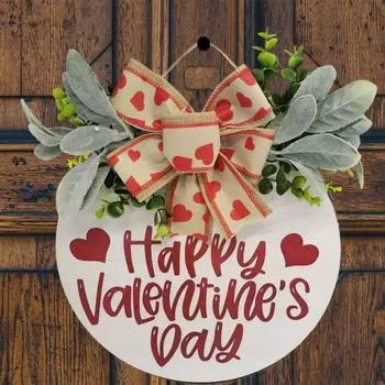 Знак на дверь ко Дню святого Валентина, деревянная табличка на дверь ко Дню святого Валентина