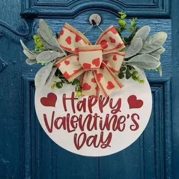 Знак на дверь ко Дню святого Валентина, деревянная табличка на дверь ко Дню святого Валентина