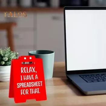 Знак на офисный стол, украшение рабочего места, настольный красный акриловый знак с остроумными словами, розыгрыш, подарок для коллег, офисных работников A