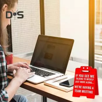 Знак на офисный стол, украшение рабочего места, настольный красный акриловый знак с остроумными словами, розыгрыш, подарок для коллег, офисных работников C