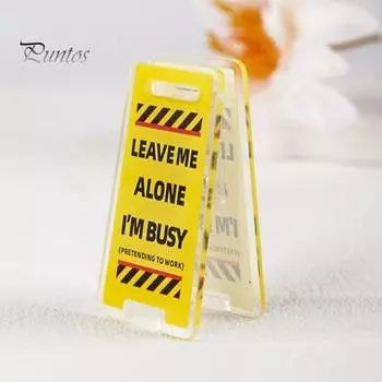 Знак на стол в офисе команды Предупреждающий знак Декор рабочего места Кляп Подарок Кабина для сотрудника Знак на стол для коллеги Босса Подарок на день рождения сотрудника Белый слон A