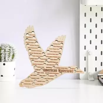 Знак охоты на водоплавающих уток Yousheng, деревянная табличка с видами уток, подарок охотнику на уток, настенное украшение для охотника-энтузиаста