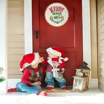 Знак приветствия, дверной венок, дверная табличка, осеннее украшение, бант, венок из кленового листа, домашний декор, знак приветствия, подвесной декор One Size