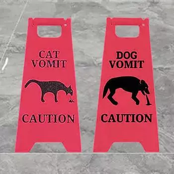 Знак «Рвота кошки», Знак «Рвота собаки», Смешные знаки для кошек, Подарки для украшения дома One Size