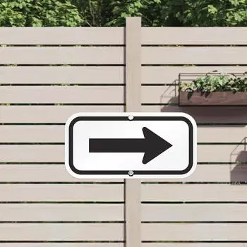 Знак стрелки, отражающий символы, внутренняя табличка указателя направления движения