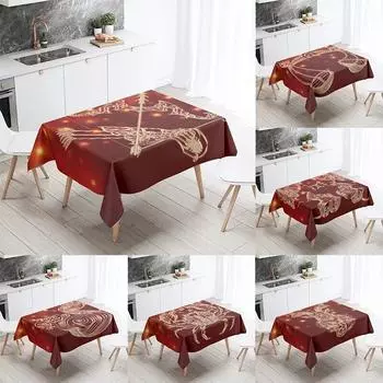 Знак зодиака, прямоугольная скатерть, украшение для свадебной вечеринки, банкета, подарок на день рождения, ресторанный стол, кухонный домашний декор 40x70cm
