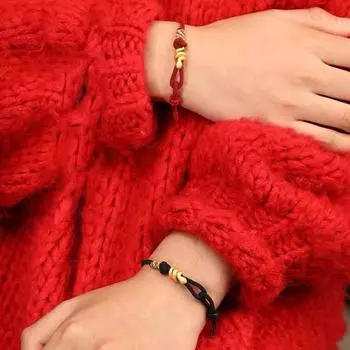 Знак зодиака змея счастливый плетеный браслет для женщин и девочек изысканный регулируемый браслет ручной работы ювелирные изделия аксессуары подарки A3