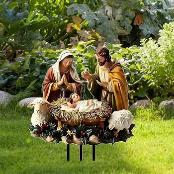 Знаки для украшения двора рождения Qianly, столбы для двора рождения, знаки для украшения двора в саду, акриловые столбы для двора в саду, украшения One Size