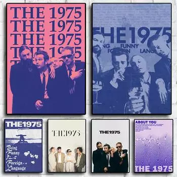 Знаменитая группа 1975 года, музыкальные обложки, постеры для комнаты, гостиной, бара, холст, картина, принт, 80-е годы, ретро-искусство, домашний декор, фотографии, подарок 21x30cm No Frame