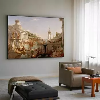 Знаменитая картина на холсте «Завершение империи» Томаса Коула, настенные художественные картины для гостиной, плакат и принты, домашний декор 21*30cm