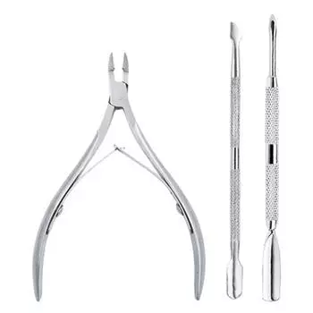 Знаменитая красивая дама из нержавеющей стали для омертвевшей кожи, художественная ложка, ножницы, толкатель для ногтей, скребок для кутикулы, сталь