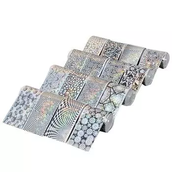 Знаменитая красивая лазерная звездная фольга для ногтей, переводная фольга для ногтей, наклейка с изображением неба, маникюр «сделай сам»