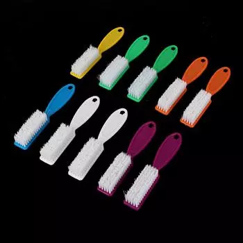 Знаменитая красивая леди для чистки ногтей, щетина, ручка, маникюрная кисть, длинный скраб, инструмент, искусство пыли