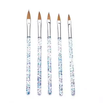 Знаменитая красивая леди с блестками, художественная кисть, ручка со стразами, рисунок, живопись, сборщик драгоценных камней, пластик для ногтей