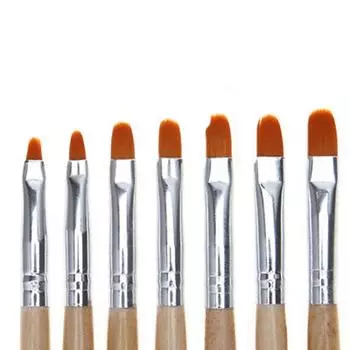 Знаменитая красивая женская деревянная ручка для фототерапии, гель-кисть для наращивания, акриловый строитель, роспись ногтей