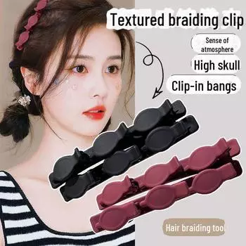 Знаменитая плетеная шпилька для волос — стильная заколка для лба и челки для взрослых frosted