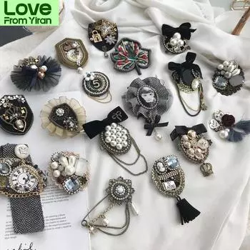 Знаменитая роскошная жемчужная брошь, ювелирные изделия, цветы, значки на лацкан, жемчужные броши, банты, тканевые украшения для женщин
